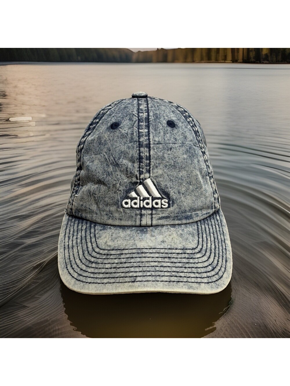 Adidas Trifoil Denim Baseball Cap Hat